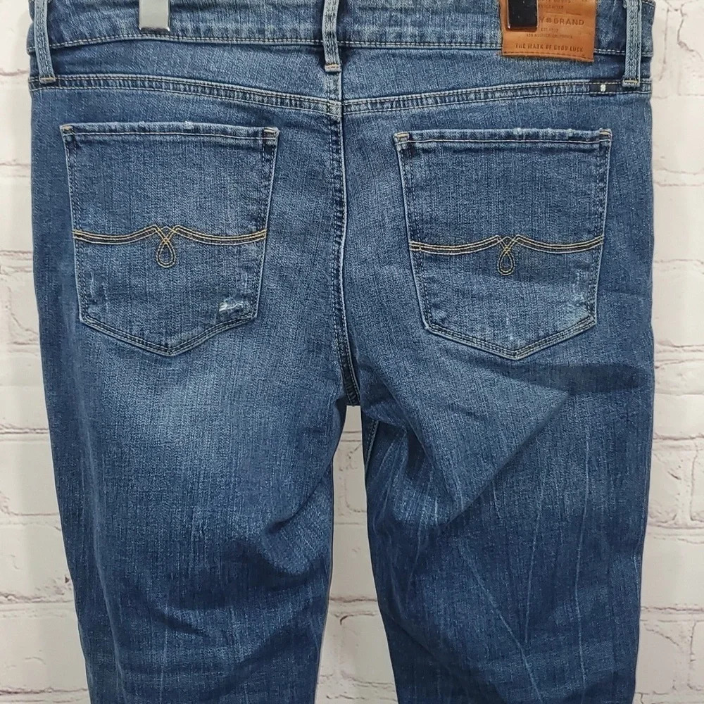 Lucky Brand Lolita Crop Medium Wash Raw Hem Women's Size 12 - Picture 7 of 16